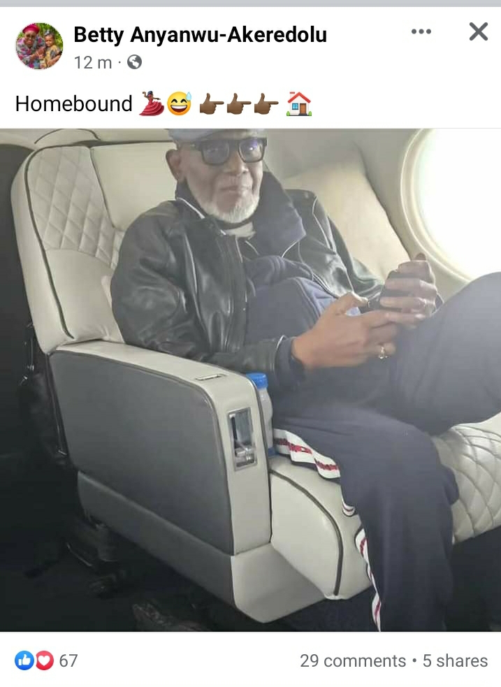 BREAKING NEWS: Akeredolu returns from medical leave BREAKING NEWS: Akeredolu returns from medical leave