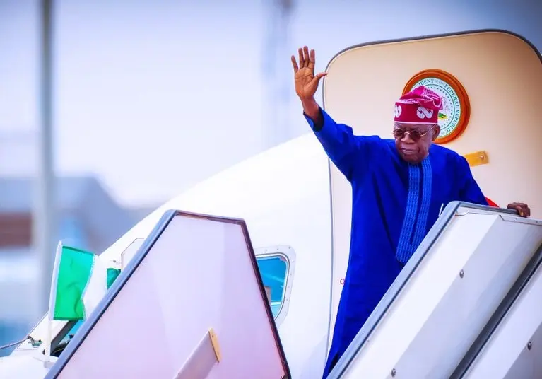 Tinubu leaves for France Tinubu leaves for France
