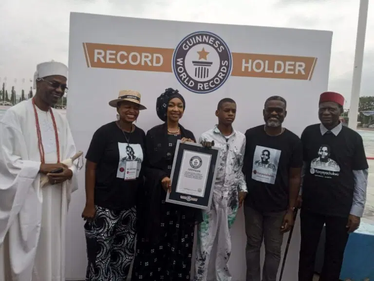 15-yr-old Kanyeyachukwu clinches Guinness World Record for largest art canvas 15-yr-old Kanyeyachukwu clinches Guinness World Record for largest art canvas
