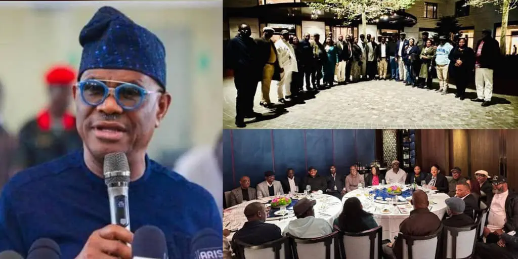 Wike meets suspended Rivers Assembly members in UK Wike meets suspended Rivers Assembly members in UK