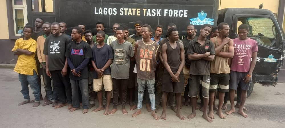 Lagos arrests 227 suspects as Taskforce raids black spots Lagos arrests 227 suspects as Taskforce raids black spots