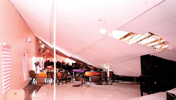 Six party guests injured as venue roof collapses in Ekiti Six party guests injured as venue roof collapses in Ekiti