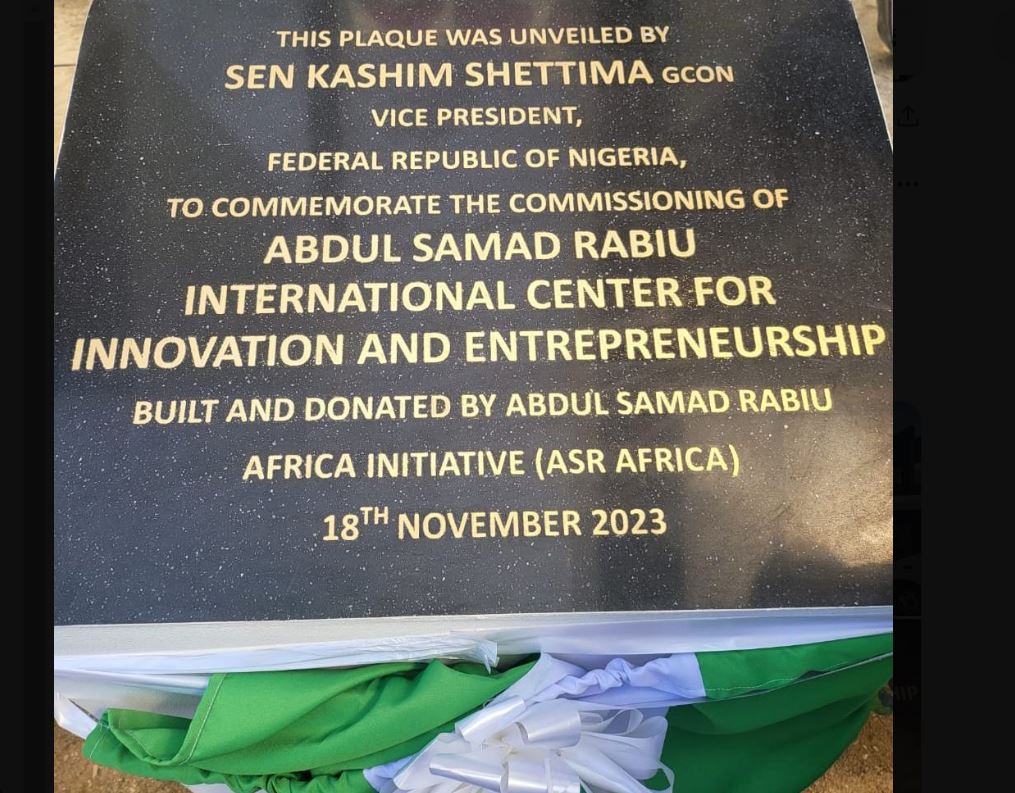Vice President Shettima unveils UNIMAID’s N1bn entrepreneurship centre