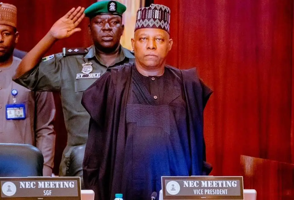 Vice President, Shettima presides over NEC meeting