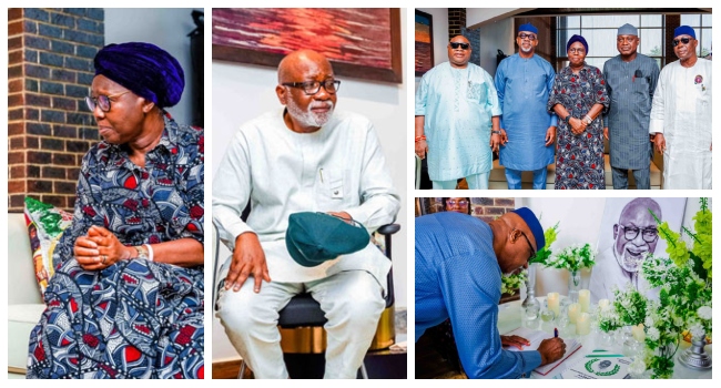 South West governors visit Akeredolu’s family, promise befitting burial