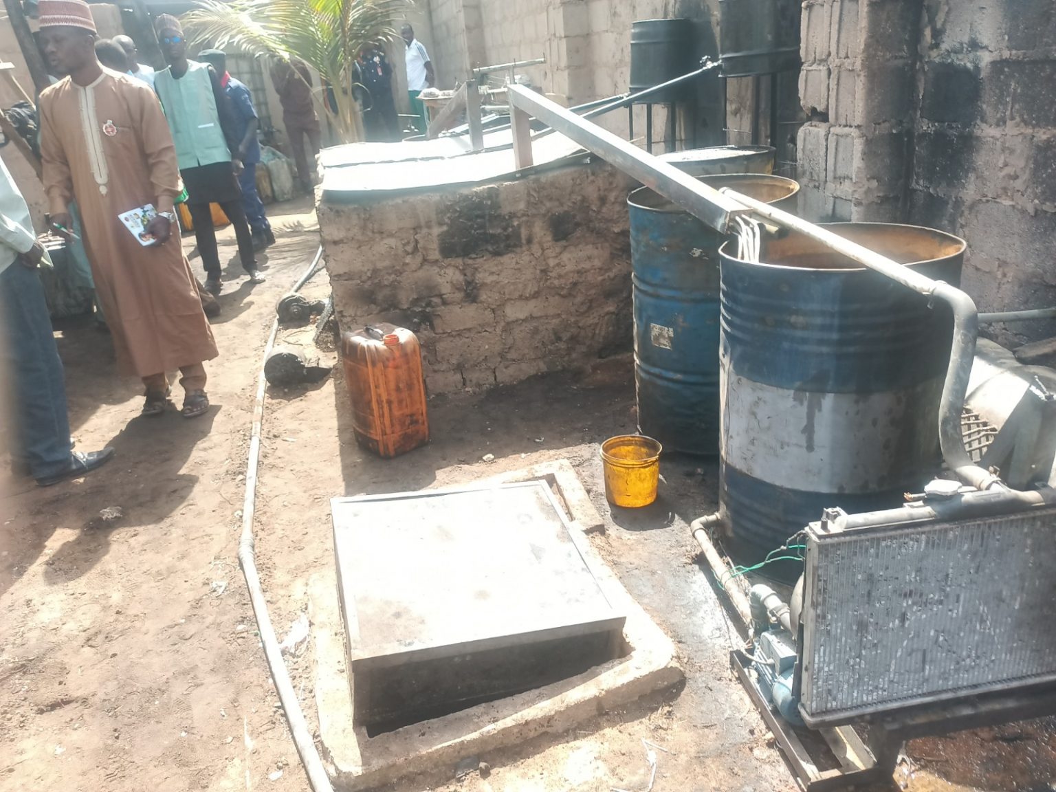 NSCDC uncovers illicit refinery in Gombe NSCDC uncovers illicit refinery in Gombe