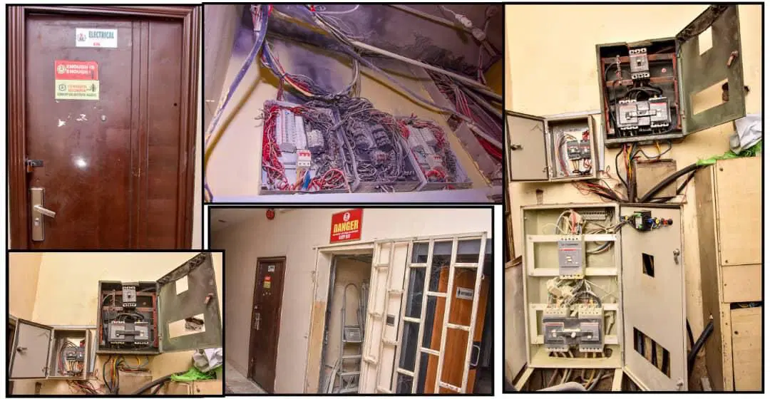 Fire razes part of Ministry of Works headquarters Fire razes part of Ministry of Works headquarters
