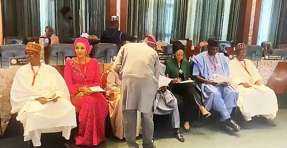 Tinubu swears in seven new ministers Tinubu swears in seven new ministers
