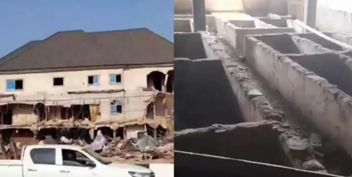 Anambra security outfit demolishes hotel after uncovering 30 graves, others