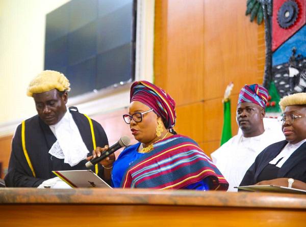 Lagos House of Assembly swears in first female speaker, Meranda Lagos House of Assembly swears in first female speaker, Meranda