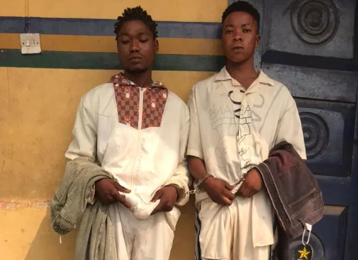 Police arrests two for buying goods worth N220,000 with fake bank transfer Police arrests two for buying goods worth N220,000 with fake bank transfer