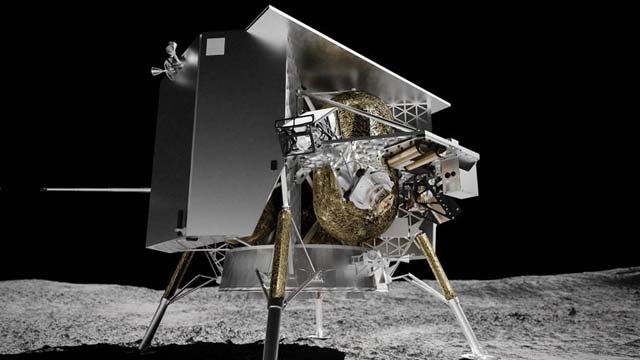 Private US spaceship lands on moon Private US spaceship lands on moon
