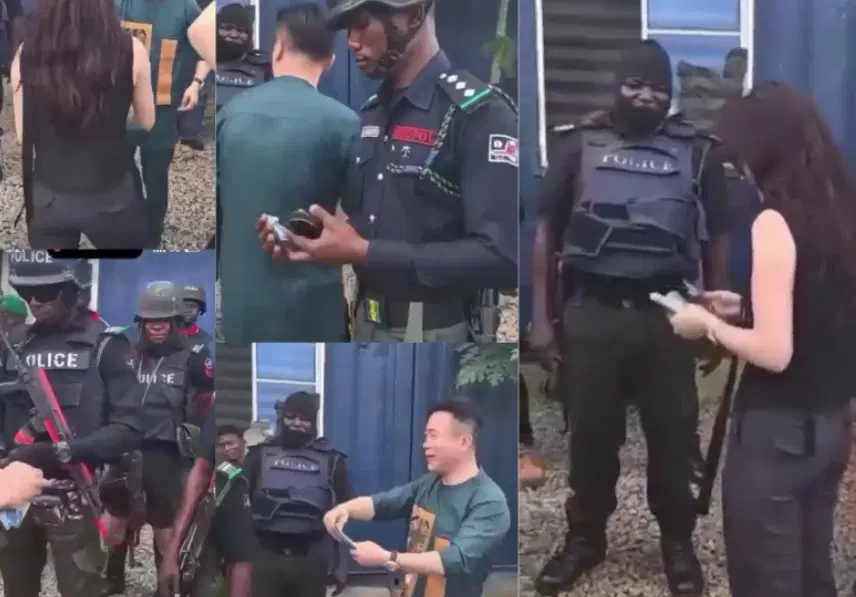 Police identify officers receiving money from Chinese in viral video, promise sanctions