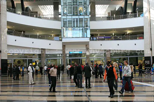 Five countries with the highest number of airports