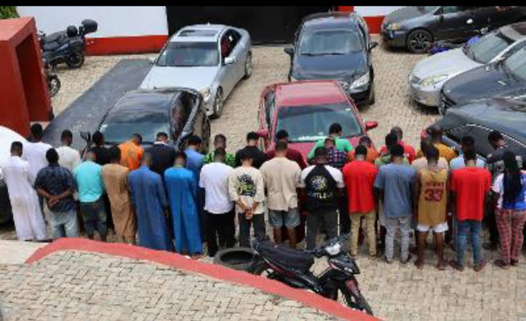 EFCC arrests 34 suspected internet fraudsters in Ekiti EFCC arrests 34 suspected internet fraudsters in Ekiti