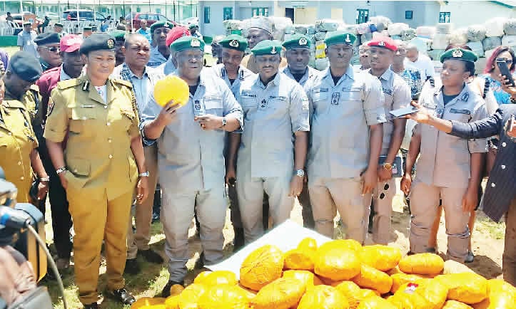 Nigerian customs seize N1.9bn hard drugs, expired flour at Seme border Nigerian customs seize N1.9bn hard drugs, expired flour at Seme border