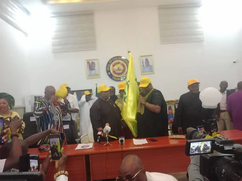 Adeleke dumps PDP, joins Accord party Adeleke dumps PDP, joins Accord party